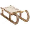 Image de Objet Bois Luge Corde L 40 cm - Feeric Lights & Christmas