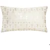 Image de Coussin Tropique velours blanc ivoire 30x50cm - Atmosphera createur dinterieur - Blanc