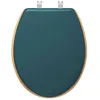 Image de Abattant WC en bois double couleur MODERN COLOR - 5five Simply Smart - Bleu pétrole