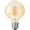Image de Ampoule LED Globe ambre torsadéD11cm E27 - Atmosphera Créateur dintérieur