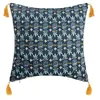Image de Housse de coussin Exotiq RV - ATMOSPHERA - Carré - Multicolore - Jaune - Naturelle