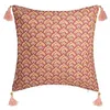 Image de Housse de Coussin Imprimé Hindou 40x40cm Rouge