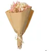 Image de Bouquet fleurs séchées Folk H50cm - Atmosphera createur dinterieur - Rose