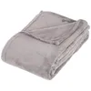 Image de Plaid microfibre gris 125x150cm - Atmosphera Créateur dintérieur