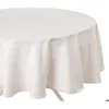 Image de Nappe anti-tâche Lallie blanc ivoire D180cm - Atmosphera createur dinterieur