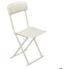 Image de Chaise pliante simili cuir beige - Atmosphera Créateur dintérieur