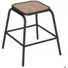 Image de Tabouret Edena acacia et métal - Atmosphera Créateur dintérieur