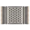Image de Tapis Delhi coton noir et blanc 120x170cm - Atmosphera Créateur dintérieur