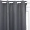 Image de Rideau occultant Feuilles gris ardoise 140x260cm - Atmosphera Créateur dintérieur
