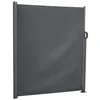 Image de Paravent rétractable Antao graphite 3x18m en aluminium traité époxy - Hespéride