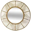 Image de Miroir en bambou - Ø 89 cm - Beige