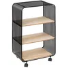 Image de Étagère à roulettes 3 cases noir - 5 five simply smart