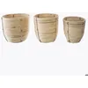 Image de Set de 3 pots rotin D24/25/34cm - Atmosphera Créateur dintérieur