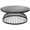 Image de Table basse Kushi métal noir D90cm - Atmosphera Créateur dintérieur