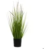 Image de Herbe artificielle en pot cat tails H70cm - Atmosphera createur dinterieur