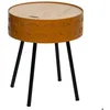 Image de Table dappoint coffre Shiro jaune moutarde D39cm - Atmosphera Créateur dintérieur
