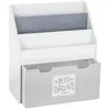 Image de Bibliothèque enfant à roulettes gris H70cm - Atmosphera Créateur dintérieur