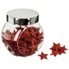 Image de Bocal daccessoires déco pailletées D.2cm rouge - Feeric Lights & Christmas