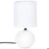 Image de Lampe céramique Timéo blanc mat H25cm - Atmosphera createur dinterieur