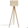 Image de Lampadaire Trépied Olga - Lin - H150 cm