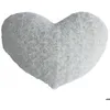 Image de Coussin coeur Bouclette blanc ivoire 28x36cm - Atmosphera createur dinterieur