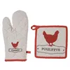 Image de Gant manique poule multicolore H30cm - Atmosphera Créateur dintérieur