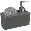 Image de Distributeur savon avec éponge 170ml noir - 5 five simply smart