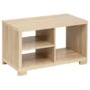 Image de Table basse 2 niveaux Bivoak effet bois naturel - Atmosphera createur dinterieur