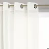 Image de Voilage Etamine blanc ivoire 140x240cm - Atmosphera Créateur dintérieur