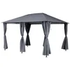 Image de Toile de tonnelle Santorini ardoise 4x3m en polyester - Hespéride