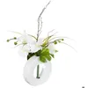 Image de Vase orchidées artificielles vase céramique H44cm - Atmosphera createur dinterieur