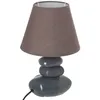 Image de Lampe de chevet - ATMOSPHERA - Leny - Céramique - Galet Bleu Gris - H31 cm