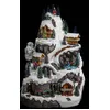 Image de Village lumineux montagne enneigée 75 LED H.44cm musical - Feeric Lights & Christmas