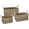 Image de Set de 3 paniers Etnik roseau L24/34/44cm - Atmosphera createur dinterieur