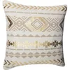 Image de Housse de coussin - Atmosphera - Etnik gold - 40x40 cm - Beige/doré - Style ethnique