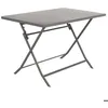 Image de Table de jardin pliante rectangulaire Greensboro tonka 4 places en acier traité époxy - Hespéride