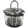 Image de Carrousel à épices - Cook Concept - 8 Pots - Noir Et Transparent