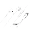 Image de Ecouteurs avec fil Force Play KP Bouton USB-C Blanc