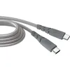 Image de Câble - FORCE POWER - Ultra-renforcé USB C/USB C - 2m 5A - Gris - 100% plastique recyclé