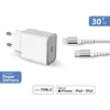 Image de Chargeur maison - Force Power Lite - 30W - USB C/Lightning - 100% Plastique recyclé - Garantie à vie