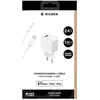 Image de Chargeur - Bigben - 2.4A IC Smart - Câble USB A/Lightning - 100% Plastique recyclé - Blanc