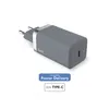 Image de Chargeur maison Force Power 20W compatible Power Delivery Gris Anthracite + Câble renforcé USB