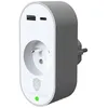 Image de Force Power Lite - Protection contre les surtensions - 540J, garantie Ã  vie, Type E, USB A + C PD - connecteurs de sortie : 1 - 1.5 m cordon - Europe - gris, blanc en occasion ou reconditionné