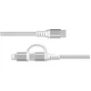 Image de Câble de charge - FORCE POWER - Lite - 2 en 1 USB-C/Lightning - PD 60W (3A) - Renforcé 12 m
