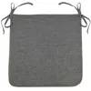 Image de Galette de chaise - DOUCEUR DINTERIEUR - Newton - 40 x 40 cm - Anthracite - Déhoussable et Lavable