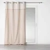 Image de Rideau à  illets Imprimé Bahina 140x280cm Beige & Blanc
