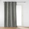 Image de Rideau à  illets 135 x 260 cm   Velours Uni   Novana Anthracite