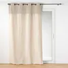 Image de Rideau tamisant a oeillets 140 x 240 cm polycoton Tessa Beige