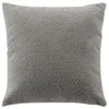 Image de Coussin Déhoussable 45 x 45 cm   Bouclette Unie   Wooly Gris