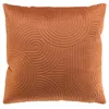 Image de Housse de Coussin en Velours Circles 40x40cm Terracotta